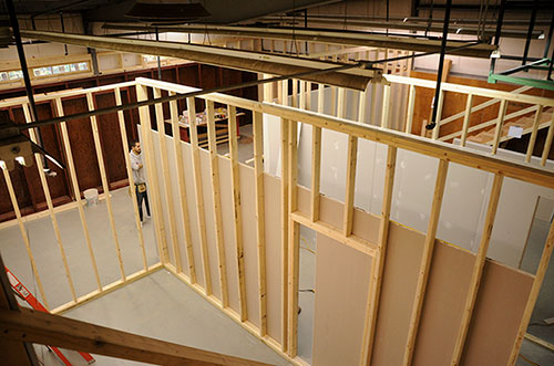 construction in new building