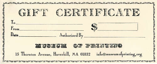 gift certificate